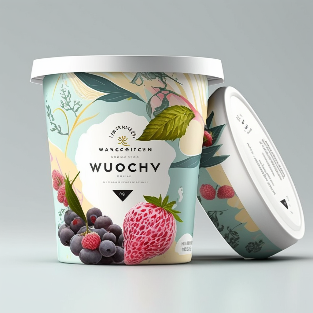 Midjourney's yogurt packaging design (Figure 1)