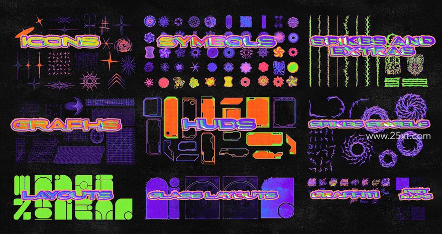 25xt-165195-3D GRAPHIC PACK_01 - Over 150 Graphics Elements for Cinema 4D and Photoshop2.jpg