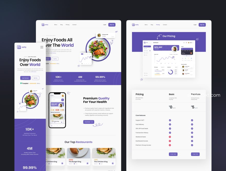 25xt-165280-Eatly - Food Delivery Landing Page & Web UI KIT5.jpg