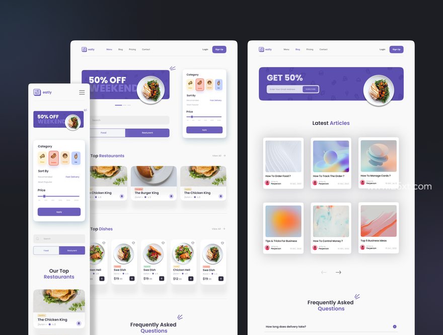 25xt-165280-Eatly - Food Delivery Landing Page & Web UI KIT2.jpg