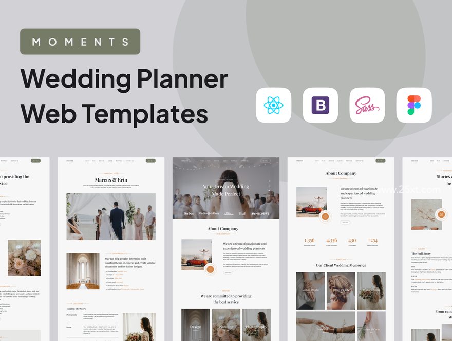 25xt-165301-Moments - Wedding Planner Web Templates1.jpg