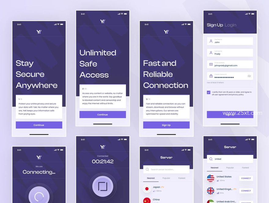 25xt-165413-Yeki - VPN App UI Kit5.jpg