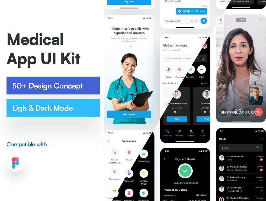 25xt-165576-Waras - Medical App UI KIT1.jpg