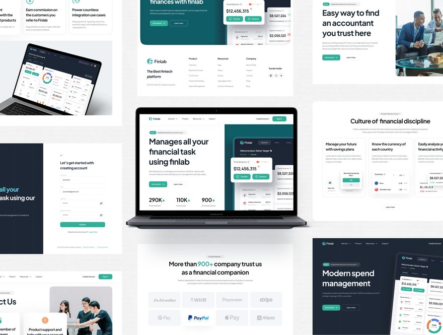 25xt-165689-Finlab - SaaS Finance Website UI Kit5.jpg