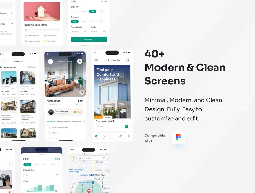 25xt-165719-Real Estate Mobile App UI Kit Figma4.jpg