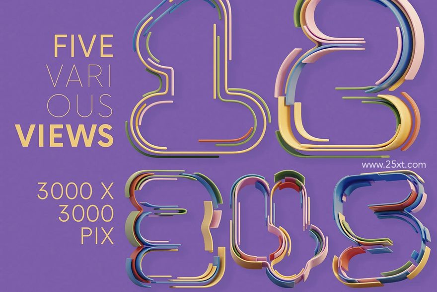 25xt-165796-Color Stripes - 3D Lettering3.jpg