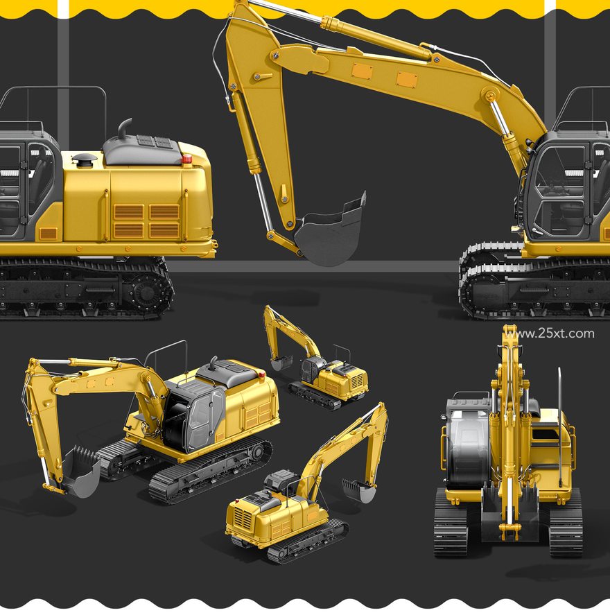 25xt-165846-PSD Mockup 3D model Heavy Machines - Track Excavato 62.jpg