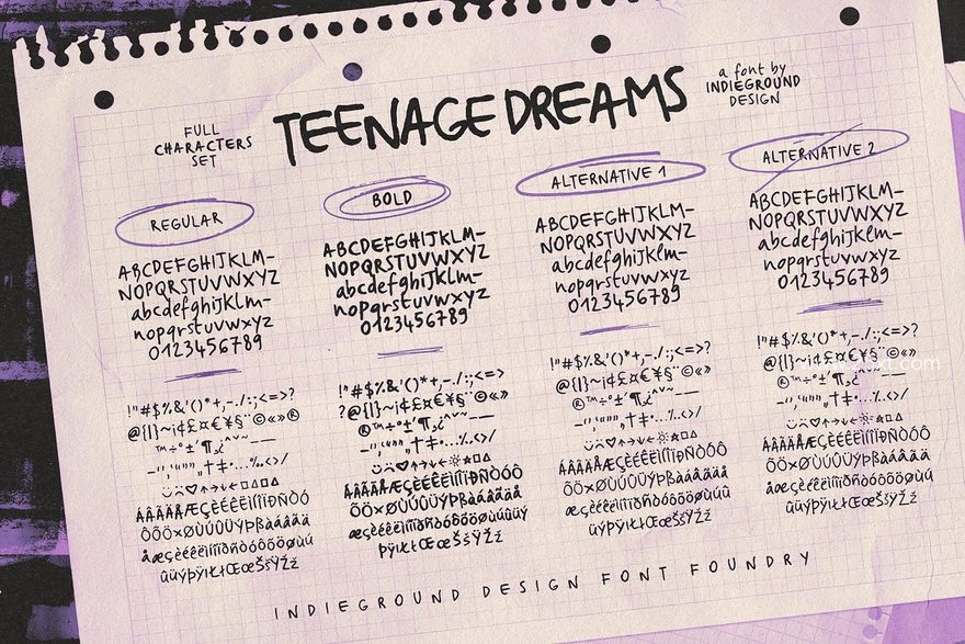 25xt-165866-Teenage Dreams Font5.jpg