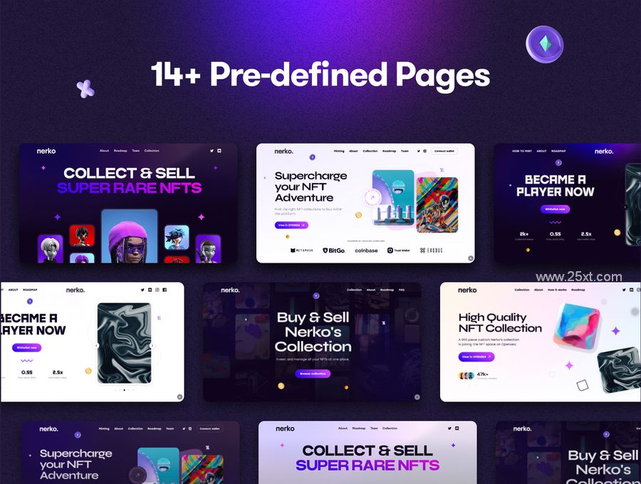 25xt-173464-Nerko - NFT Portfolio WordPress Theme (5).jpg