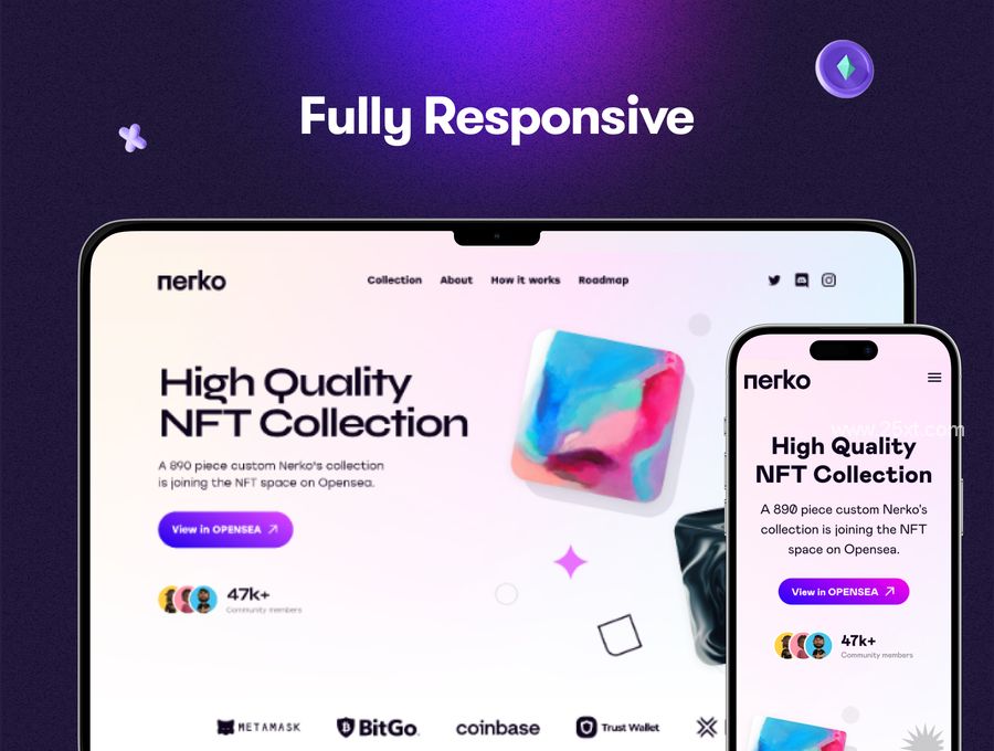 25xt-173464-Nerko - NFT Portfolio WordPress Theme (3).jpg