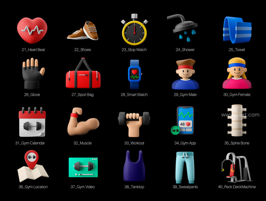 25xt-165988-3D Icon Set - Fitness And Gym Workout Theme2.jpg