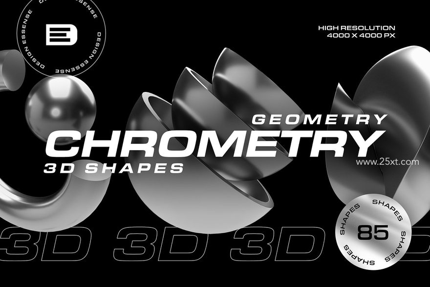 25xt-166012-Geometry Chrome 3D Shapes1.jpg