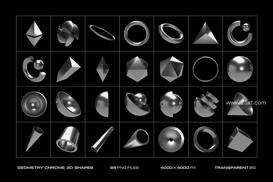 25xt-166012-Geometry Chrome 3D Shapes3.jpg