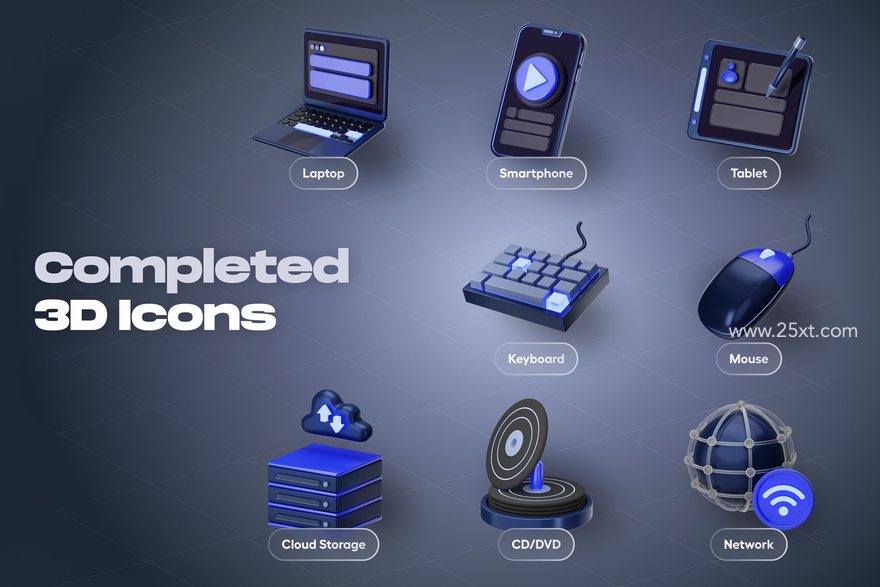 25xt-166014-Devicely - Multimedia 3D icon Set7.jpg