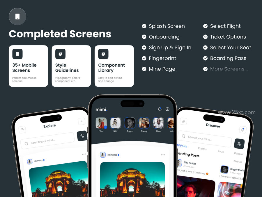 25xt-166049-MIMI - Social Media App UI Kit3.jpg