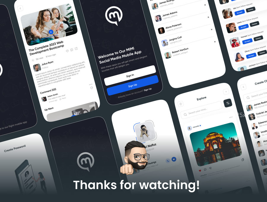 25xt-166049-MIMI - Social Media App UI Kit9.jpg