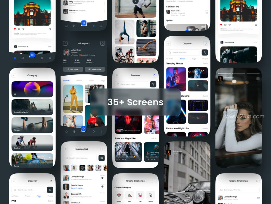 25xt-166049-MIMI - Social Media App UI Kit4.jpg