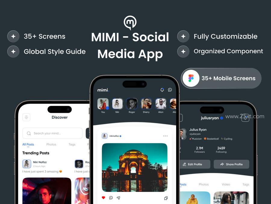 25xt-166049-MIMI - Social Media App UI Kit2.jpg