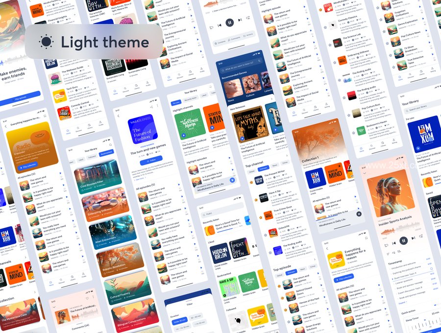 25xt-166066-Podify - Podcast App UI Kit3.jpg