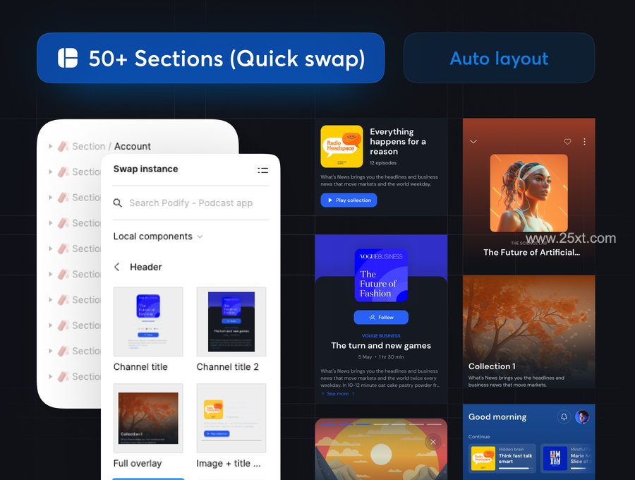 25xt-166066-Podify - Podcast App UI Kit5.jpg