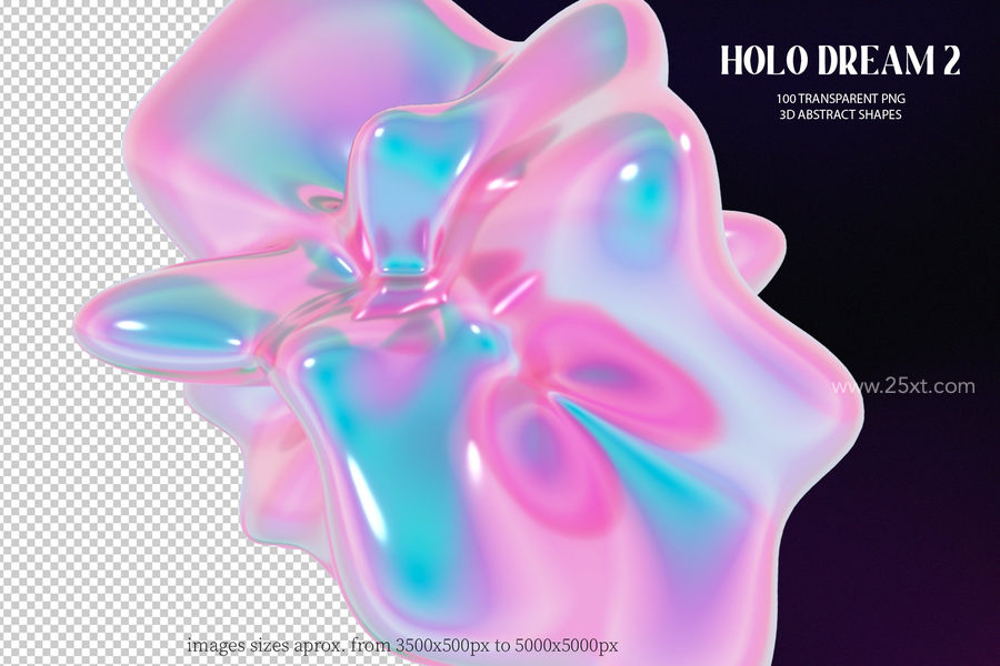 25xt-166087-Holo Iridescence 3D Shapes graphics3.jpg
