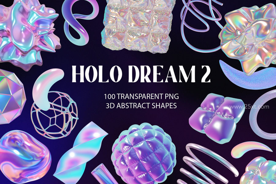 25xt-166087-Holo Iridescence 3D Shapes graphics1.jpg