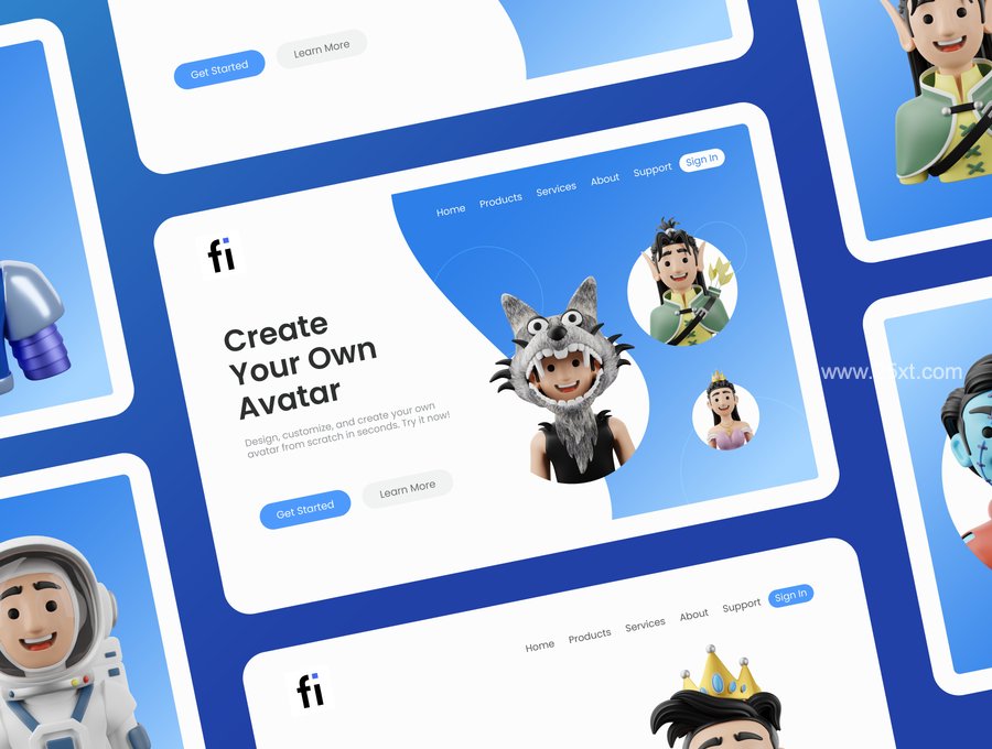 25xt-174135-30 3D Avatar and Character Icon Set Vol 18.jpg