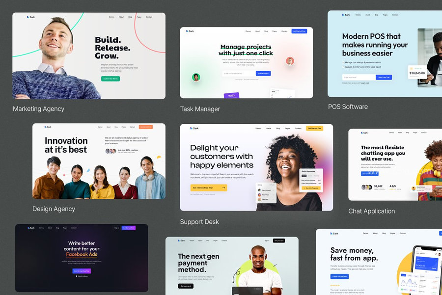 25xt-166207-Sharko - Landing Page UI Kit3.jpg