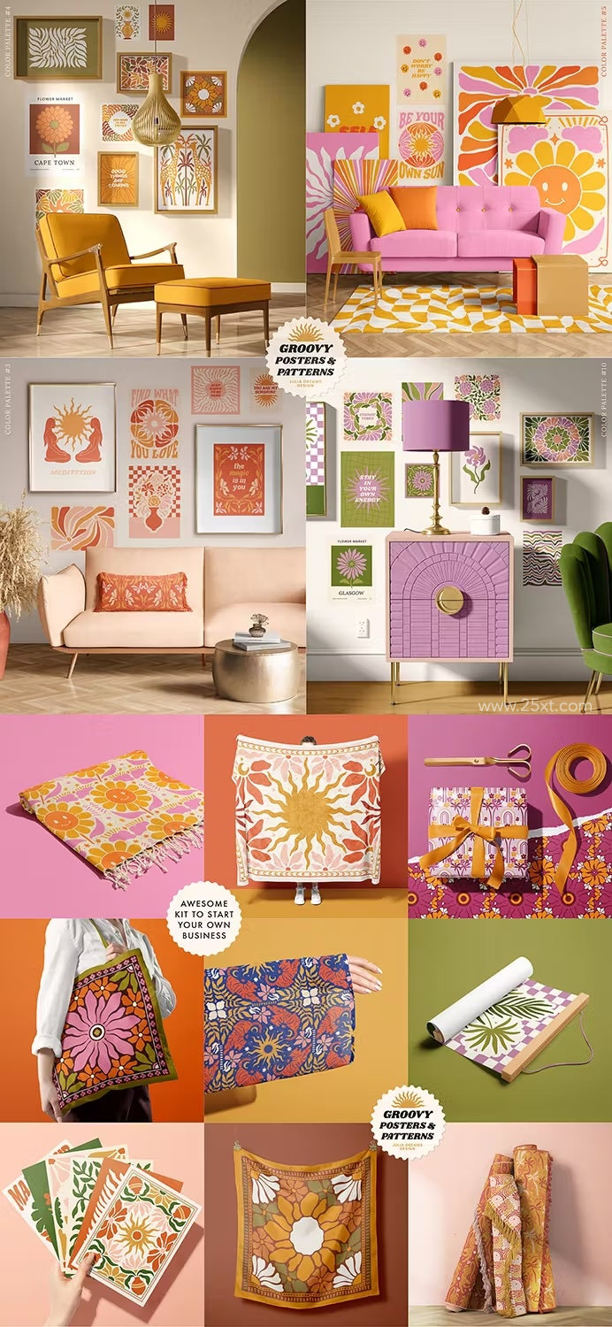 25xt-174230-Groovy Boho Posters Patterns Flower 70s5.jpg