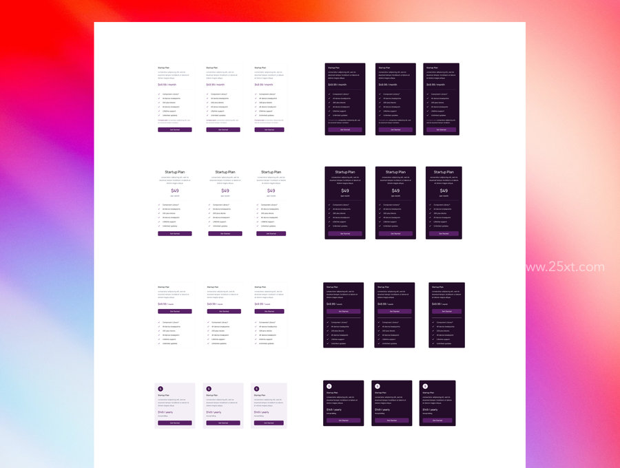 25xt-174245-Landing Page UI Kit & Design System Vol. 1.05.jpg