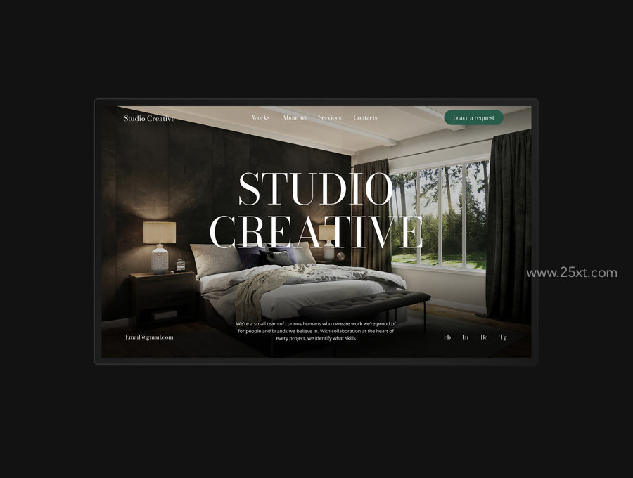 25xt-174367-Studio Creative - Interior Design Studio Website UI Template11.jpg