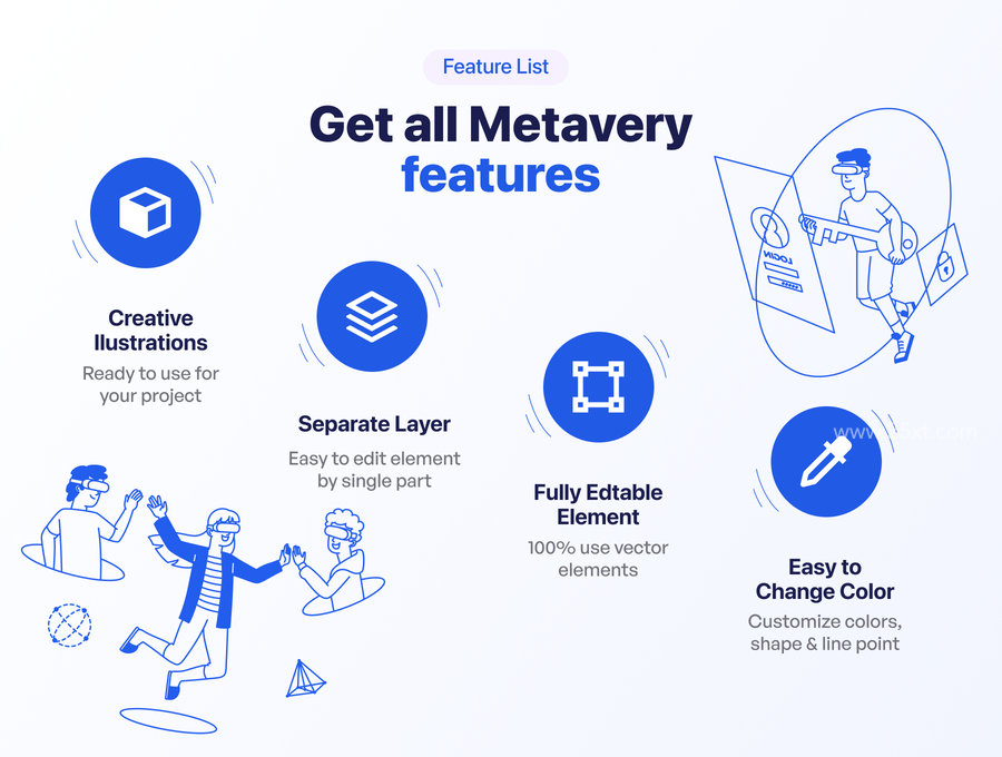 25xt-174523-Metavery - Metaverse, NFT & Blockchain Illustration Set3.jpg