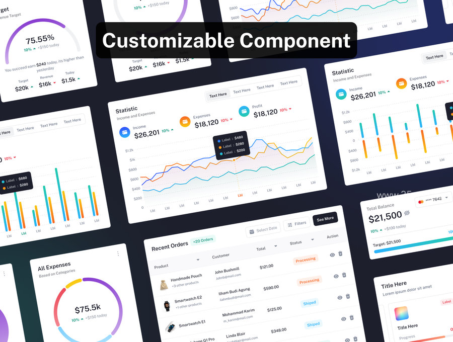 25xt-174619-Dazel Dashboard UI Kit4.jpg