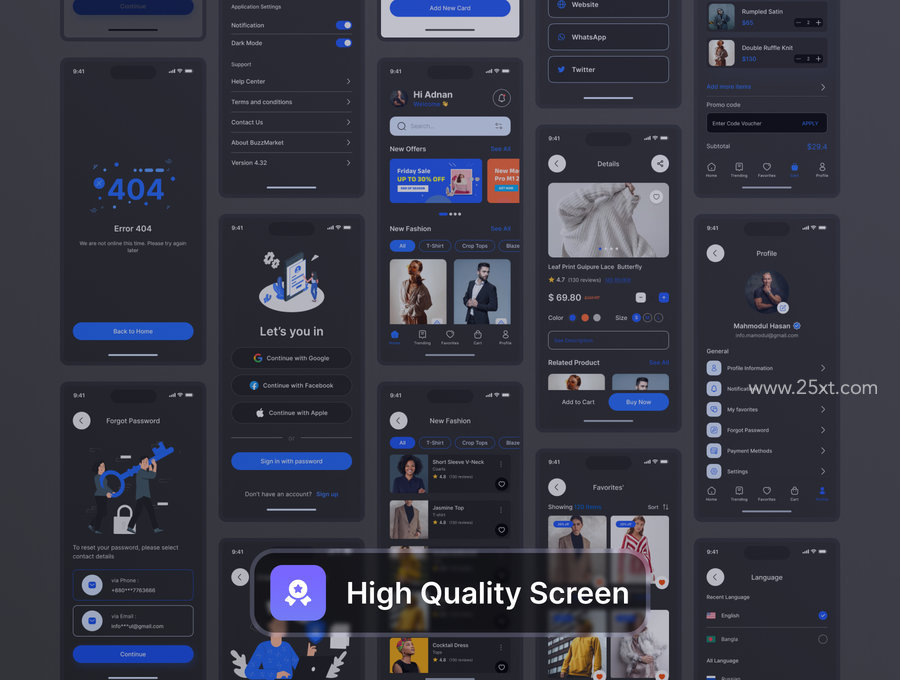 25xt-174621-E - Commerce Mobile App UI Kit4.jpg