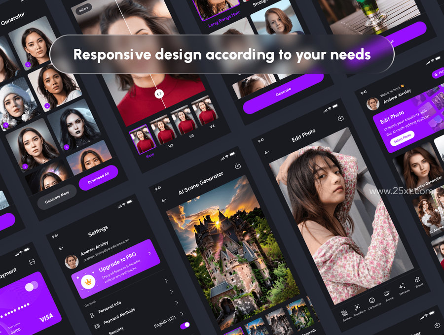 25xt-174657-Photofy - AI Photo Editor App UI Kit5.jpg