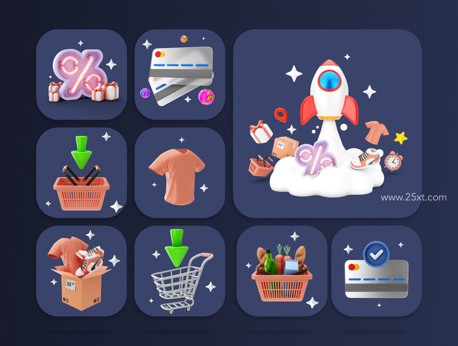 25xt-174970-E-Commerce Shopping And Marketing 3D Illustration and icon Pack6.jpg