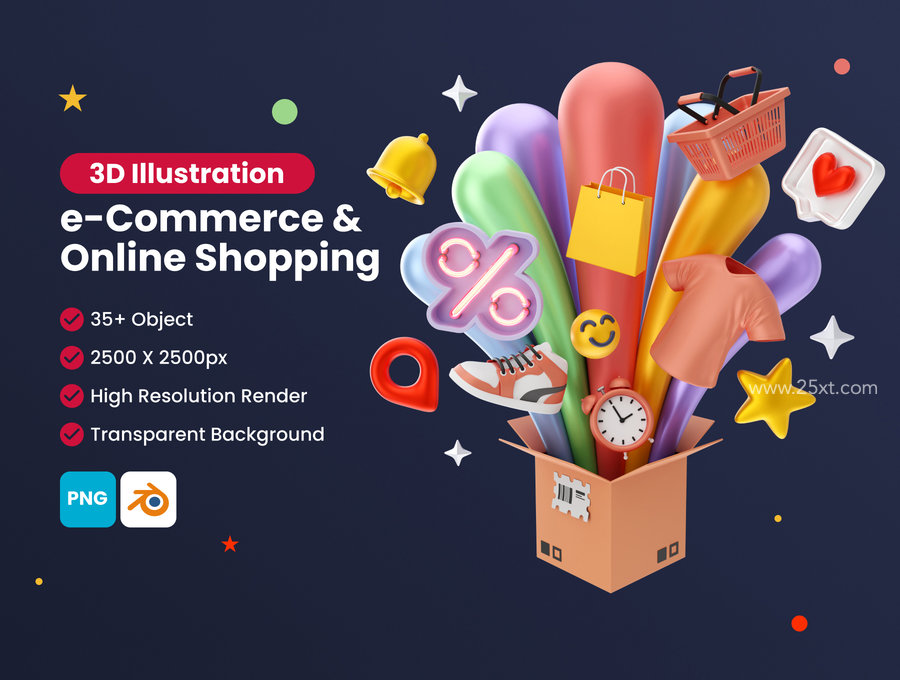25xt-174970-E-Commerce Shopping And Marketing 3D Illustration and icon Pack1.jpg