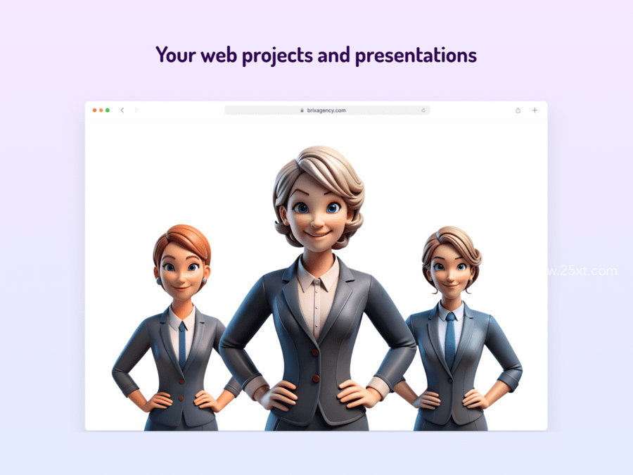 25xt-175234-Business Woman 3D Icons 4.jpg