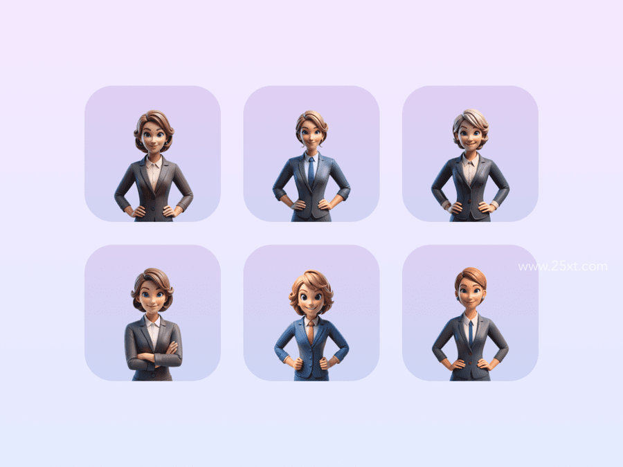 25xt-175234-Business Woman 3D Icons 6.jpg