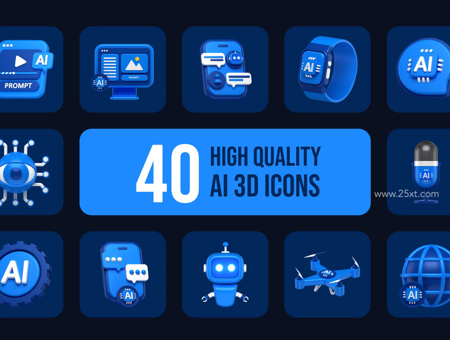 25xt-175314-Artificial Intelligence 3D Icons Pack 4.jpg