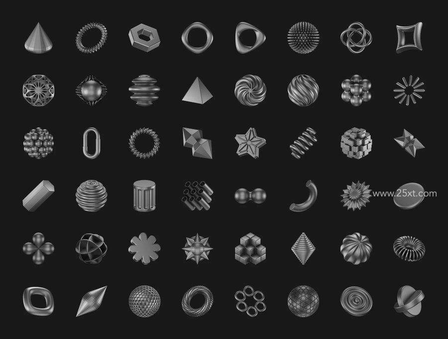 25xt-175338-Abstract Metallic 3D Icons 6.jpg