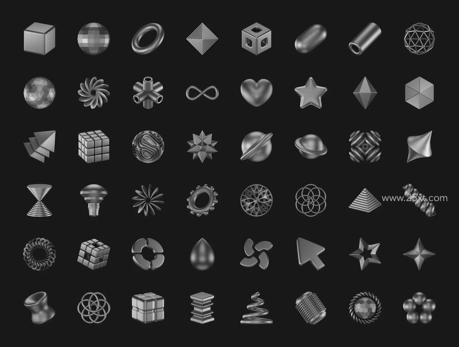 25xt-175338-Abstract Metallic 3D Icons 5.jpg