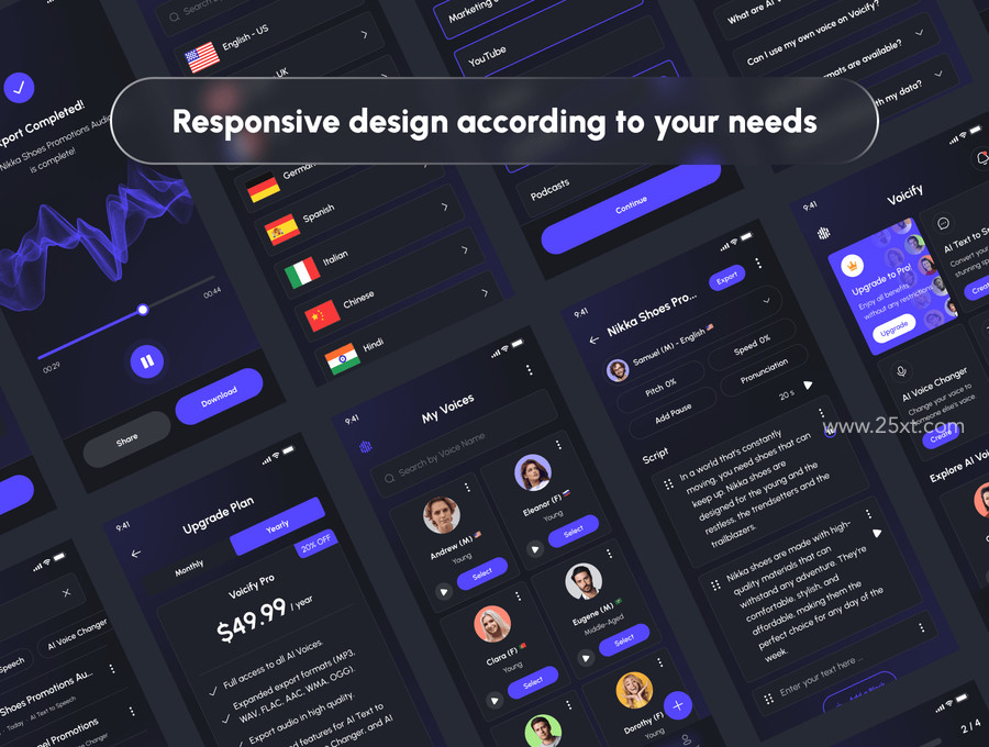 25xt-175468-Voicify - AI Voice Generator App UI Kit 5.jpg