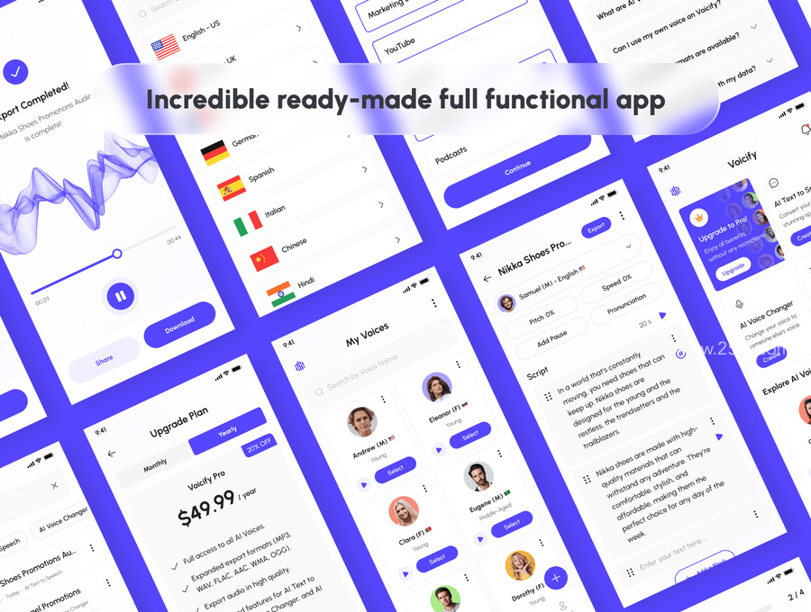 25xt-175468-Voicify - AI Voice Generator App UI Kit 3.jpg