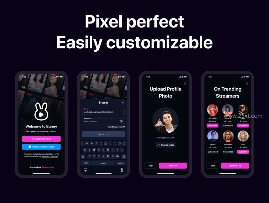 25xt-175730-Bunny - Idol Video Streaming App UI Kit4.jpg