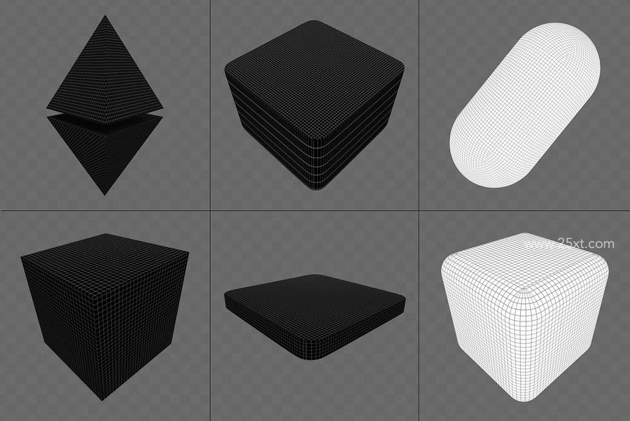 25xt-175954-390+ Lines & Dots 3D Shapes 17.jpg