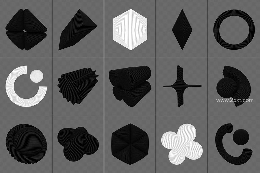 25xt-175954-390+ Lines & Dots 3D Shapes 6.jpg