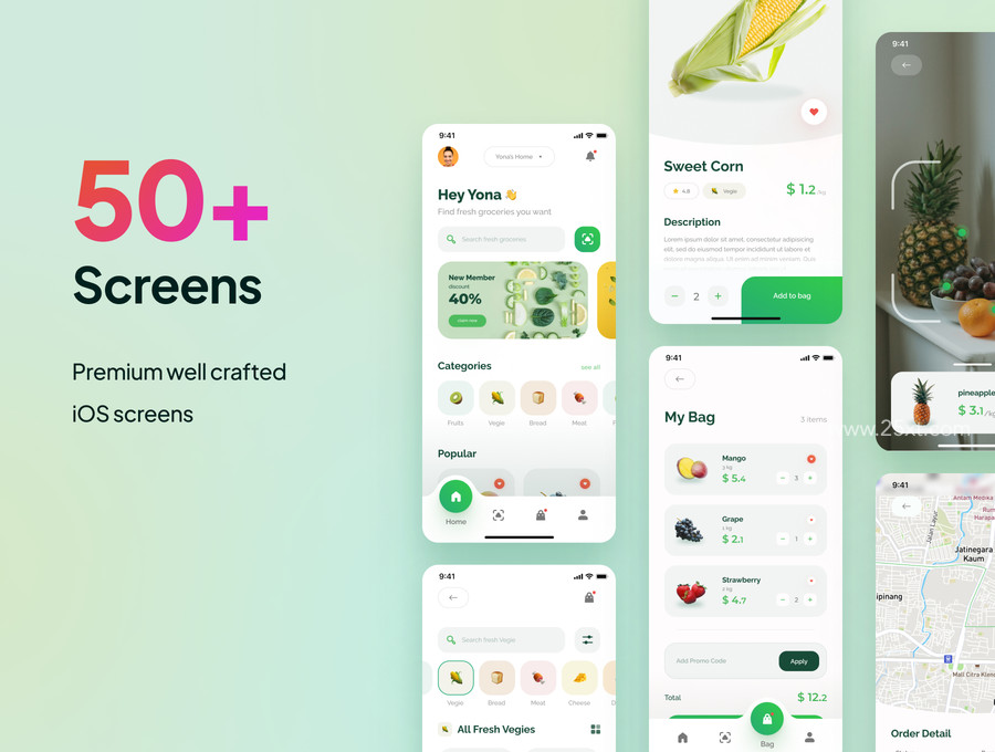 25xt-176101-Grofast - eCommerce Grocery App UI Kit 2.jpg