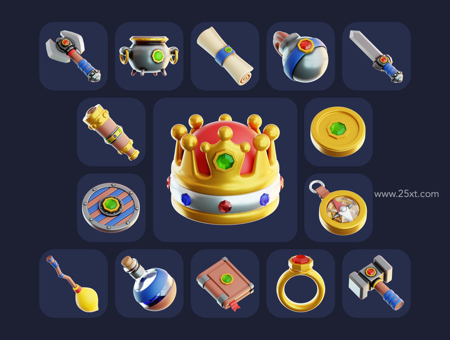 25xt-176281-Game Assets 3D Illustration Pack6.jpg
