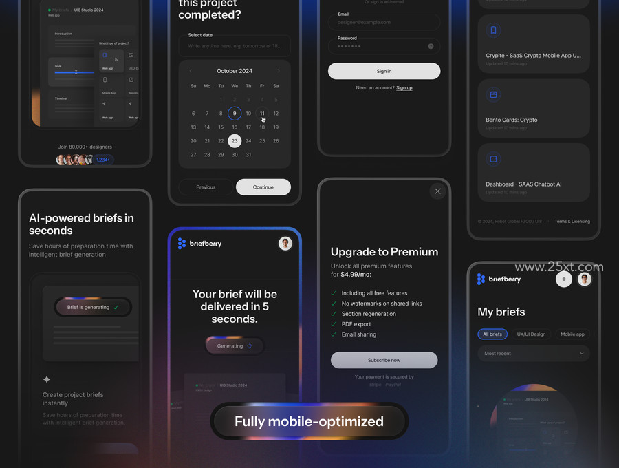 25xt-176779-Briefberry AI-Powered Brief Generation UI Kit4.jpg